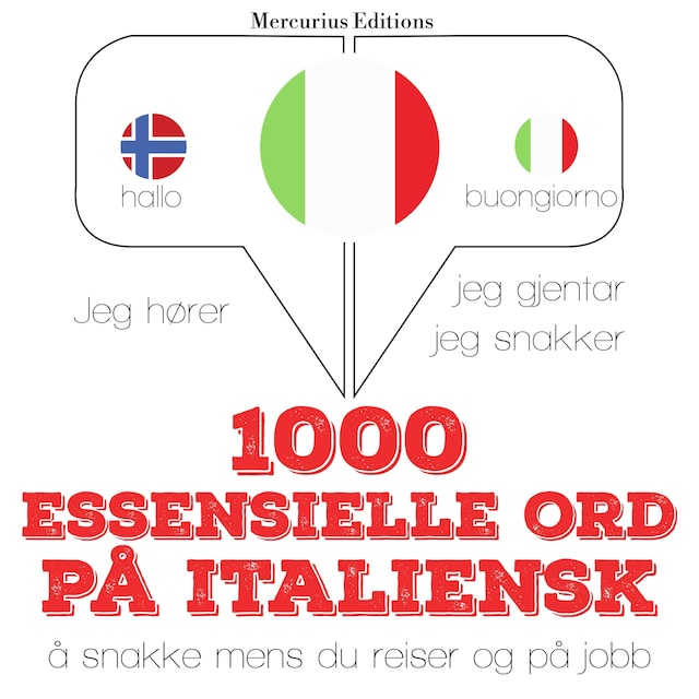 Okładka książki dla 1000 essensielle ord på italiensk
