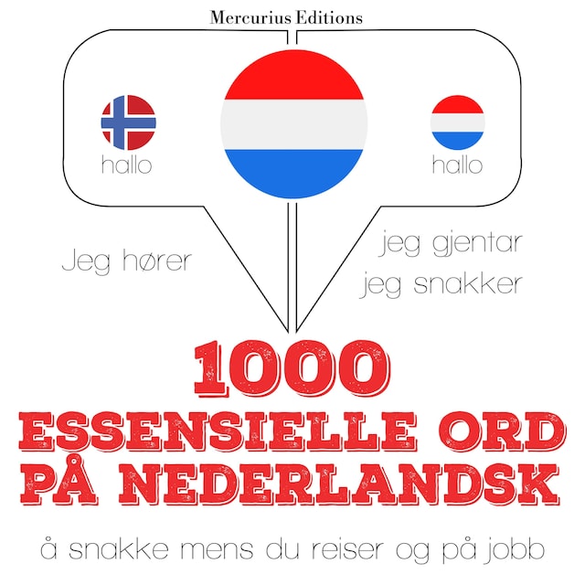 Copertina del libro per 1000 essensielle ord på nederlandsk