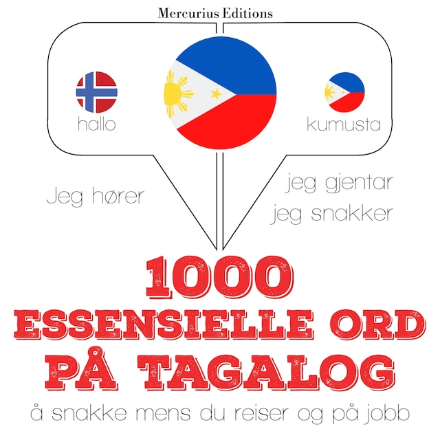 Book cover for 1000 essensielle ord på Tagalog