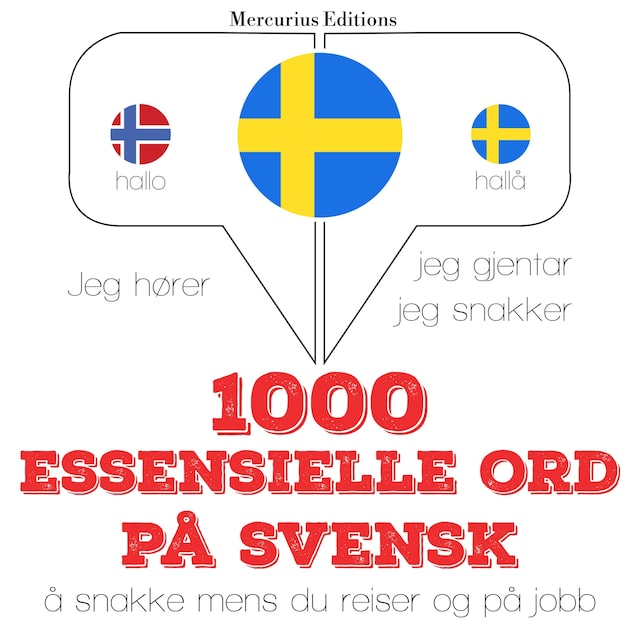 Portada de libro para 1000 essensielle ord på svensk