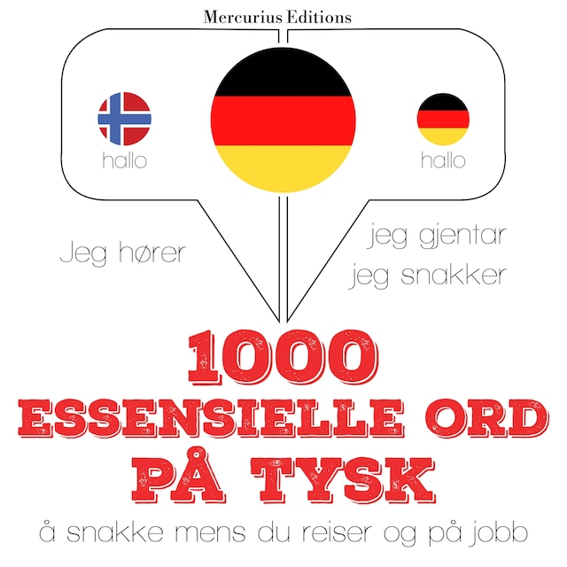 Copertina del libro per 1000 essensielle ord på tysk