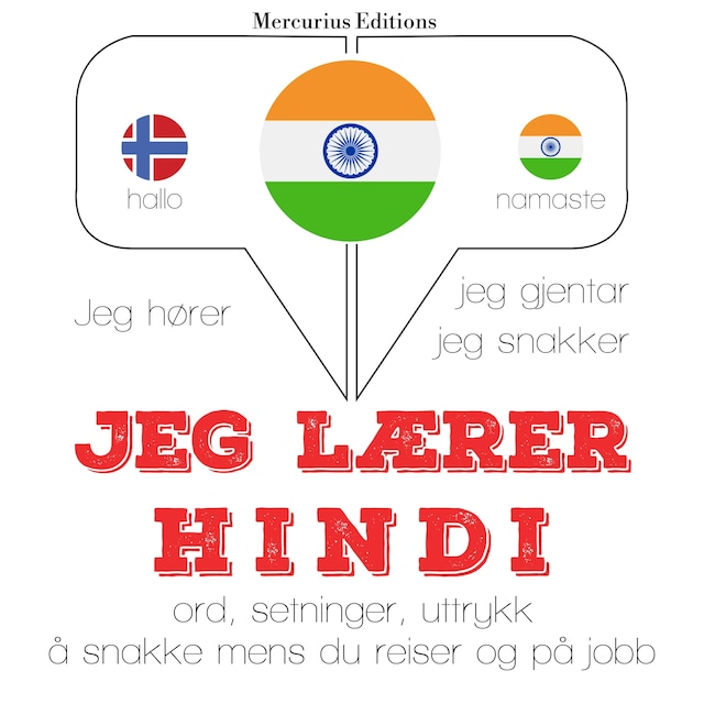 Book cover for Jeg lærer hindi