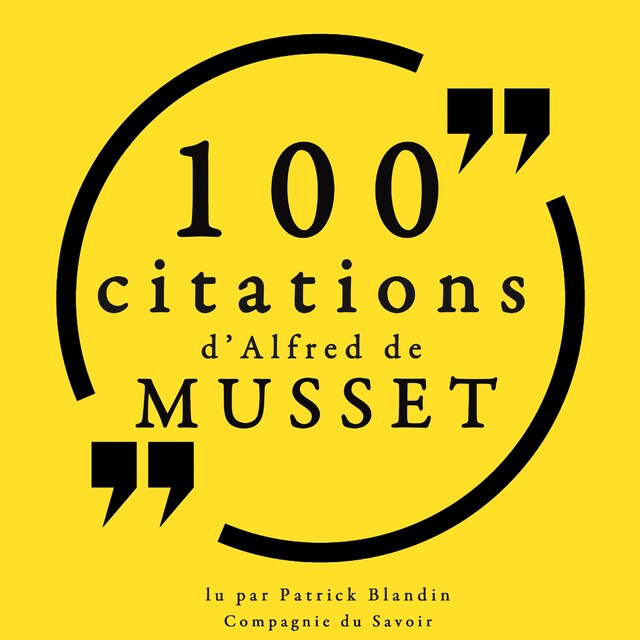 Book cover for 100 citations d'Alfred de Musset