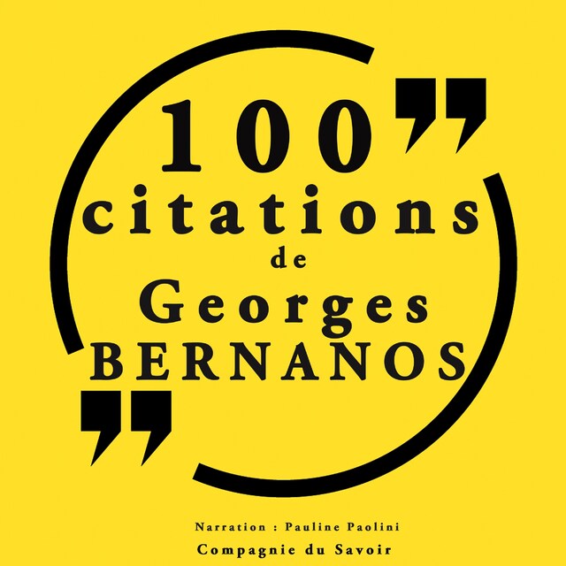 Buchcover für 100 citations Georges Bernanos