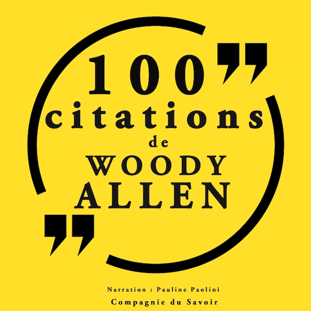 Couverture de livre pour 100 citations Woody Allen