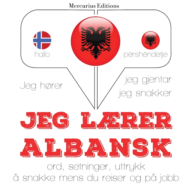 Copertina del libro per Jeg lærer albansk
