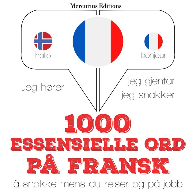 Book cover for 1000 essensielle ord på fransk