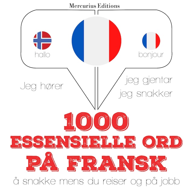 Boekomslag van 1000 essensielle ord på fransk