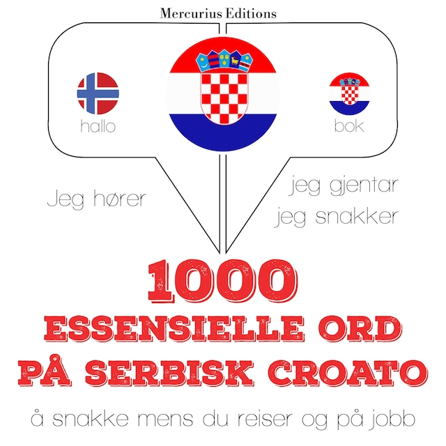 Book cover for 1000 essensielle ord på serbisk croato