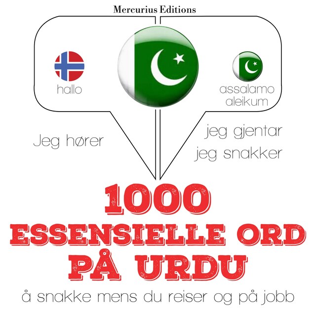 Boekomslag van 1000 essensielle ord på Urdu