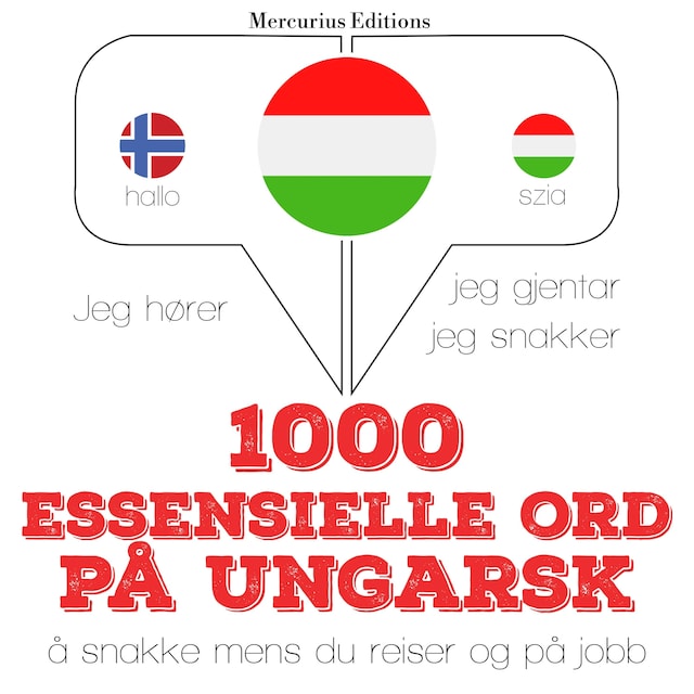 Boekomslag van 1000 essensielle ord på ungarsk
