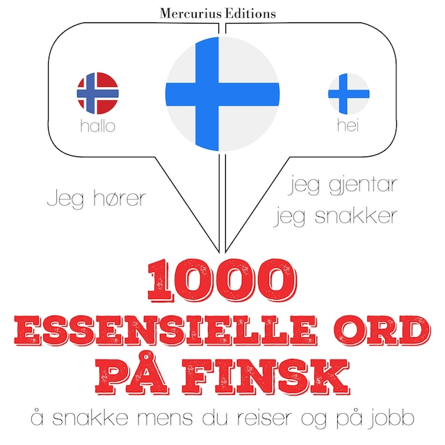 Kirjankansi teokselle 1000 essensielle ord på finsk