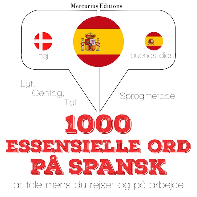 Book cover for 1000 essentielle ord på spansk