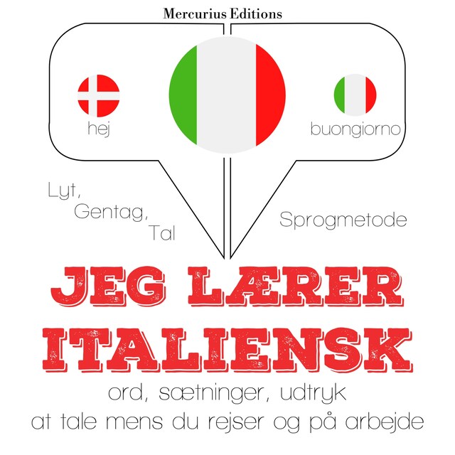 Book cover for Jeg lærer italiensk