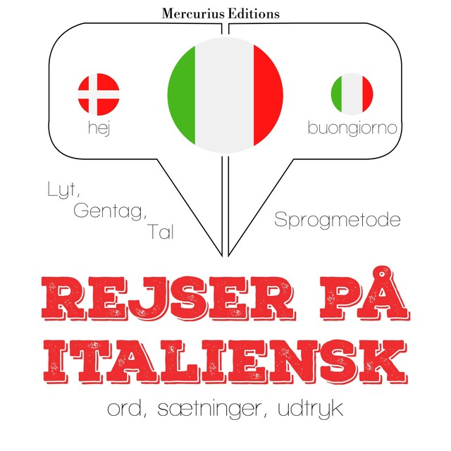 Portada de libro para Rejser på italiensk