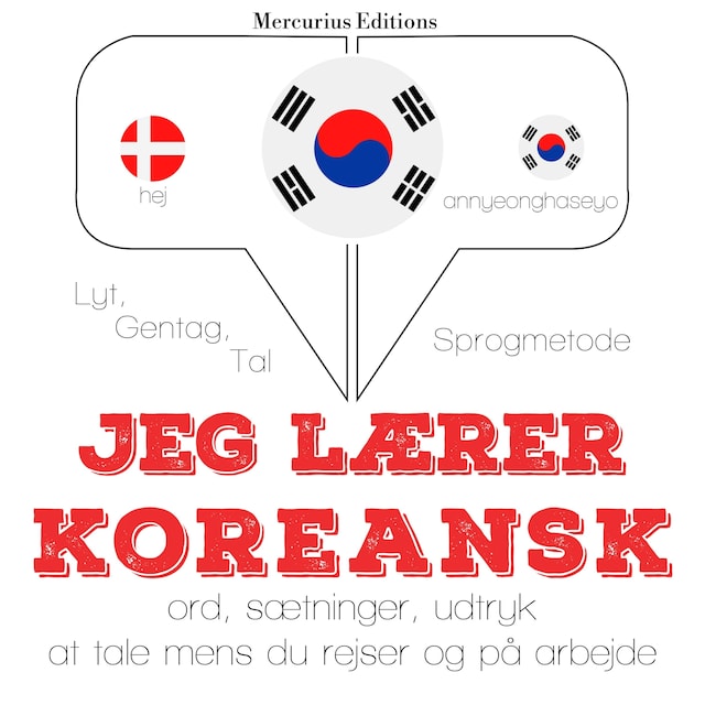 Copertina del libro per Jeg lærer koreansk