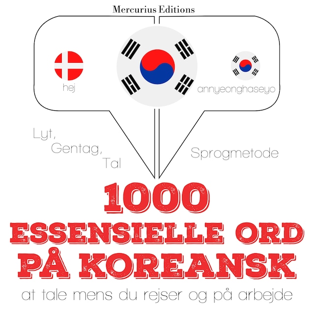 Boekomslag van 1000 essentielle ord på koreansk