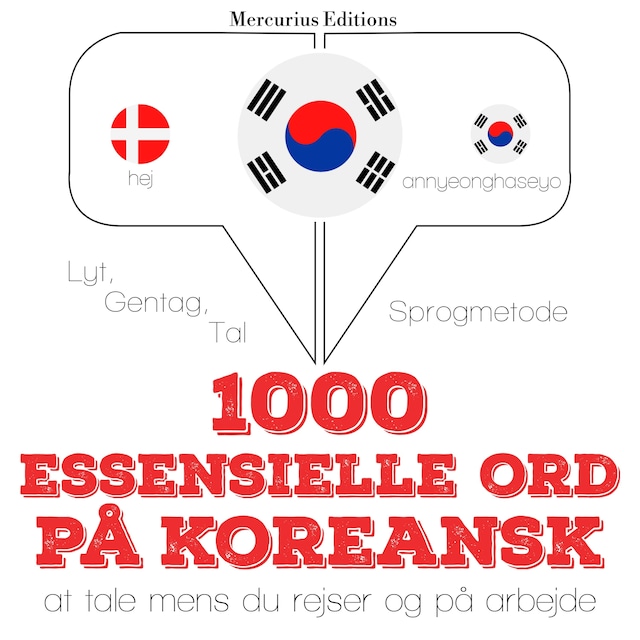 Okładka książki dla 1000 essentielle ord på koreansk