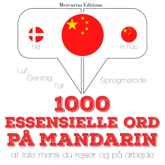 Kirjankansi teokselle 1000 essentielle ord på Mandarin