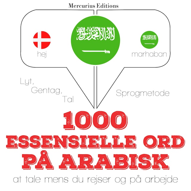 Book cover for 1000 essentielle ord på arabisk
