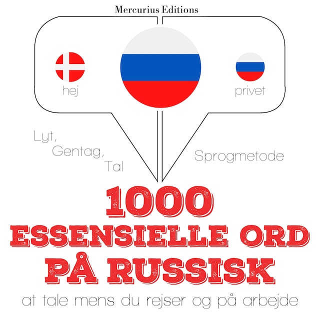 Book cover for 1000 essentielle ord på russisk