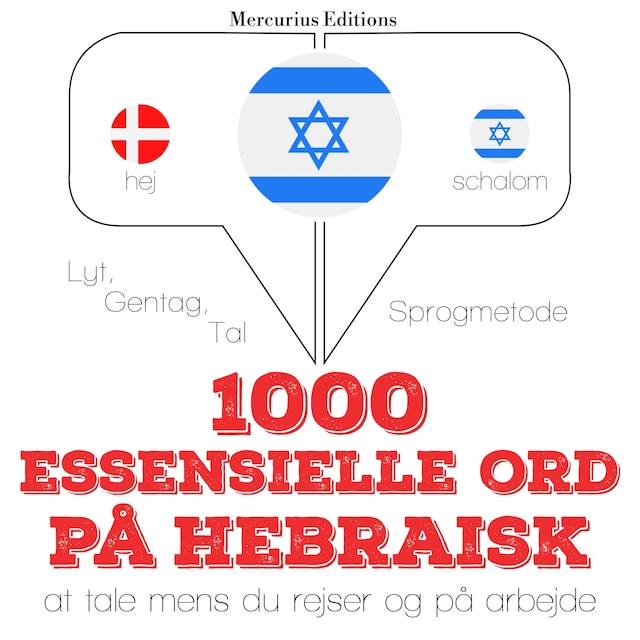 Book cover for 1000 essentielle ord på hebraisk