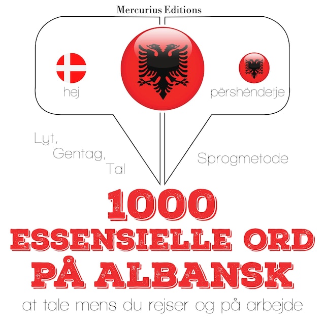 Copertina del libro per 1000 essentielle ord på albansk