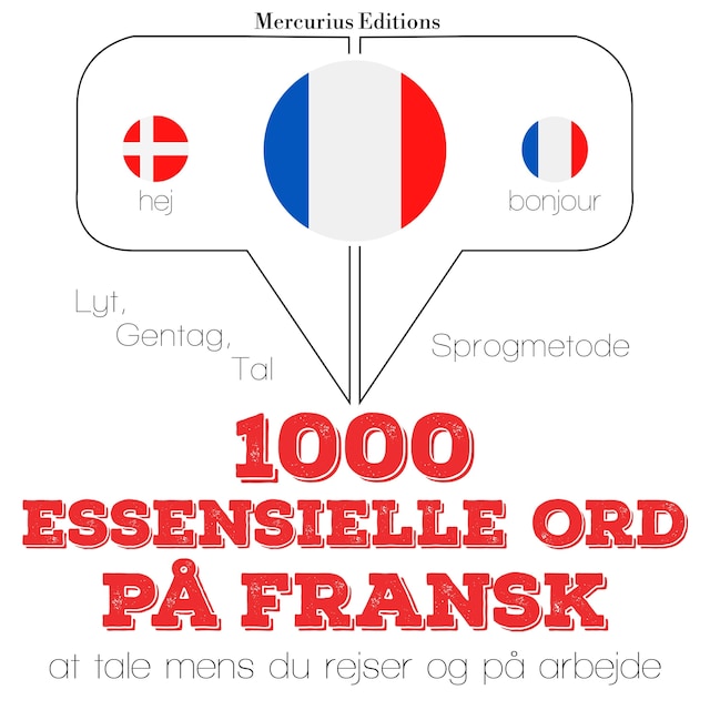 Book cover for 1000 essentielle ord på fransk