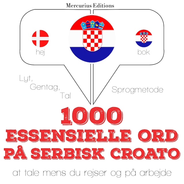 Book cover for 1000 essentielle ord i serbisk croato
