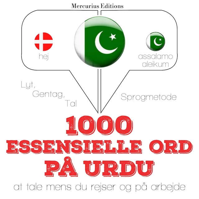 Book cover for 1000 essentielle ord i Urdu