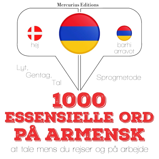 Book cover for 1000 essentielle ord på armensk