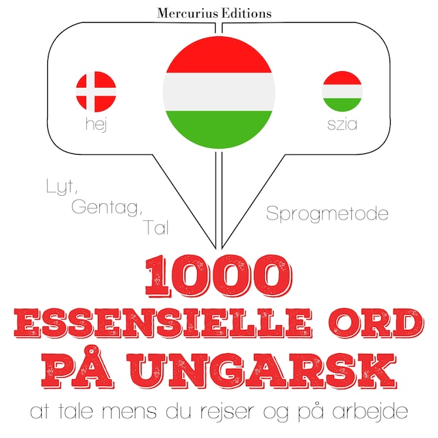 Bogomslag for 1000 essentielle ord på ungarsk
