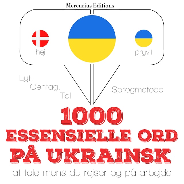 Book cover for 1000 essentielle ord på ukrainsk