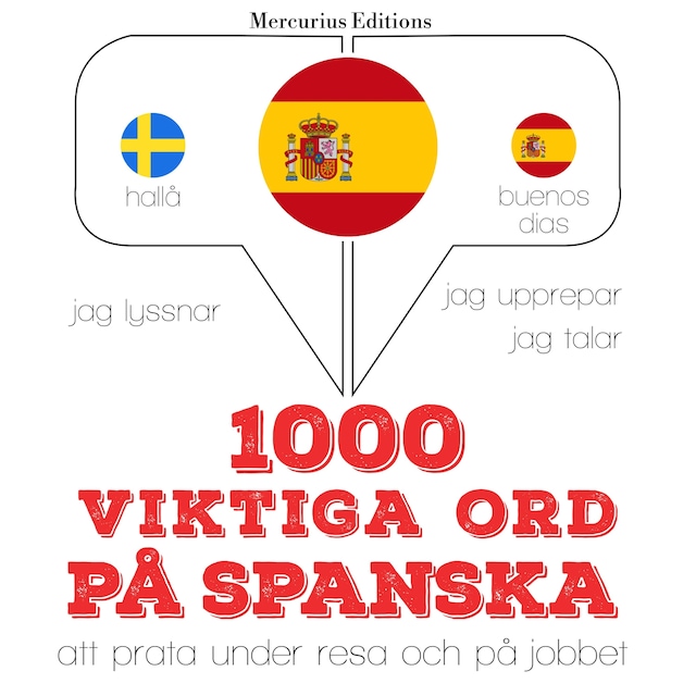 Book cover for 1000 viktiga ord på spanska