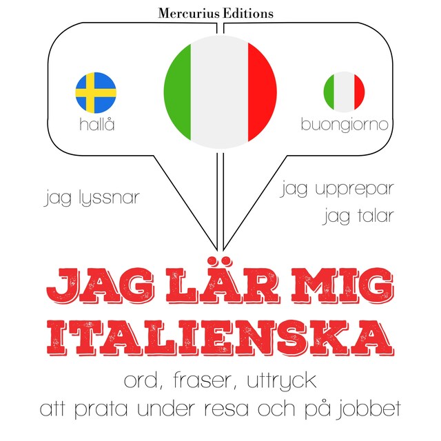 Kirjankansi teokselle Jag lär mig italienska