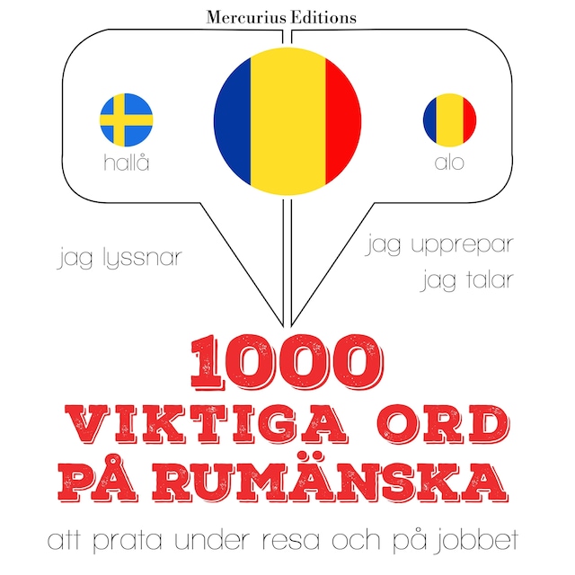 Book cover for 1000 viktiga ord på rumänska