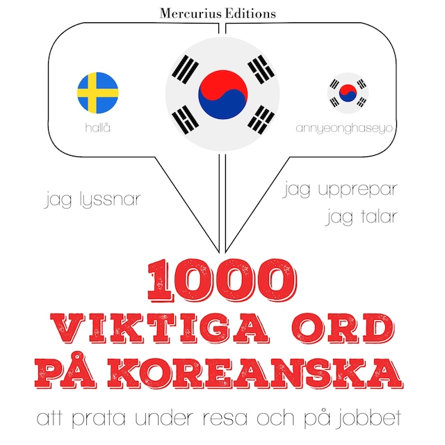 Book cover for 1000 viktiga ord på koreanska