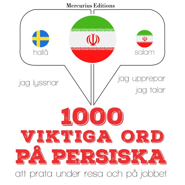 Portada de libro para 1000 viktiga ord på persiska