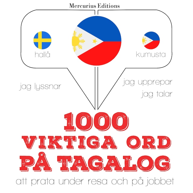 Book cover for 1000 viktiga ord på Tagalog