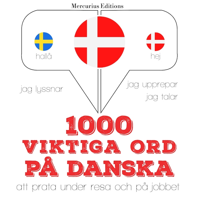 Book cover for 1000 viktiga ord på danska