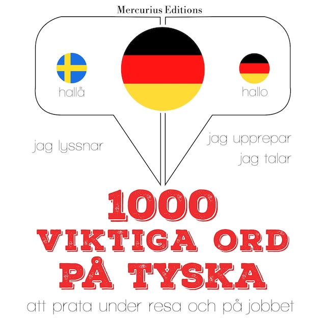 Book cover for 1000 viktiga ord på tyska