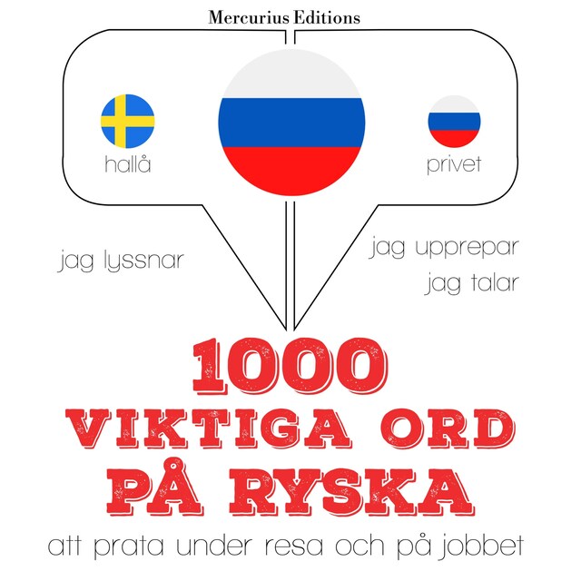 Book cover for 1000 viktiga ord på ryska