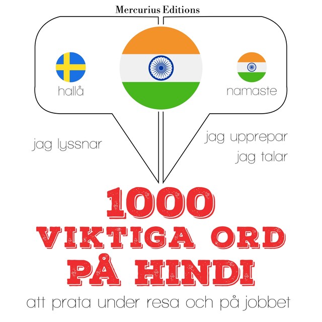 Copertina del libro per 1000 viktiga ord på hindi