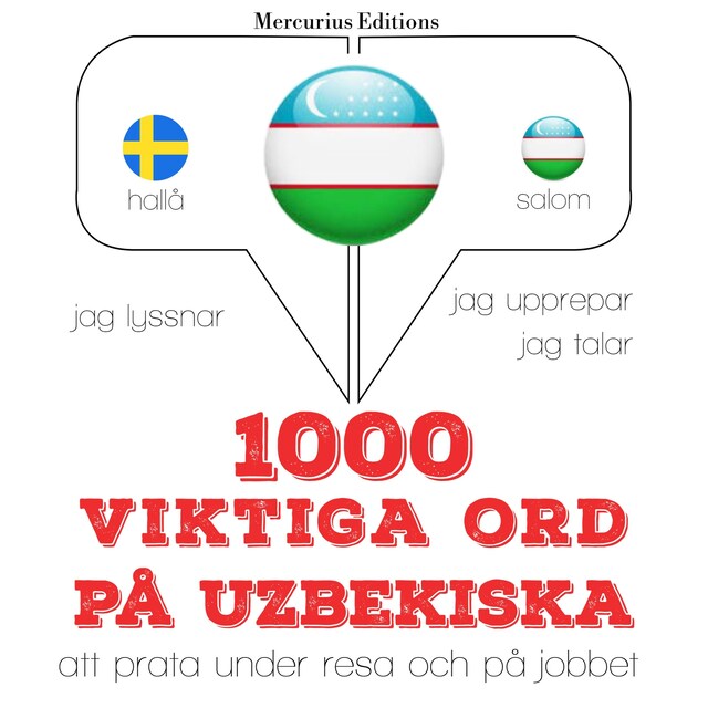 Book cover for 1000 viktiga ord på uzbekiska
