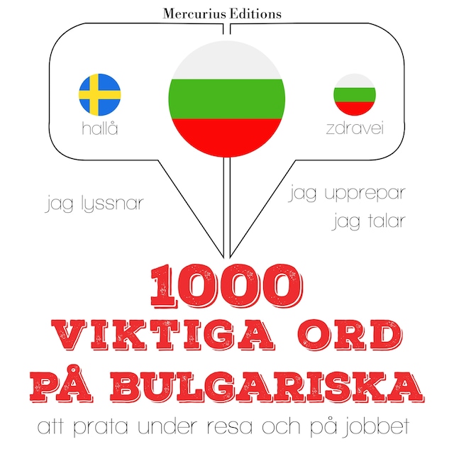 Book cover for 1000 viktiga ord på bulgariska