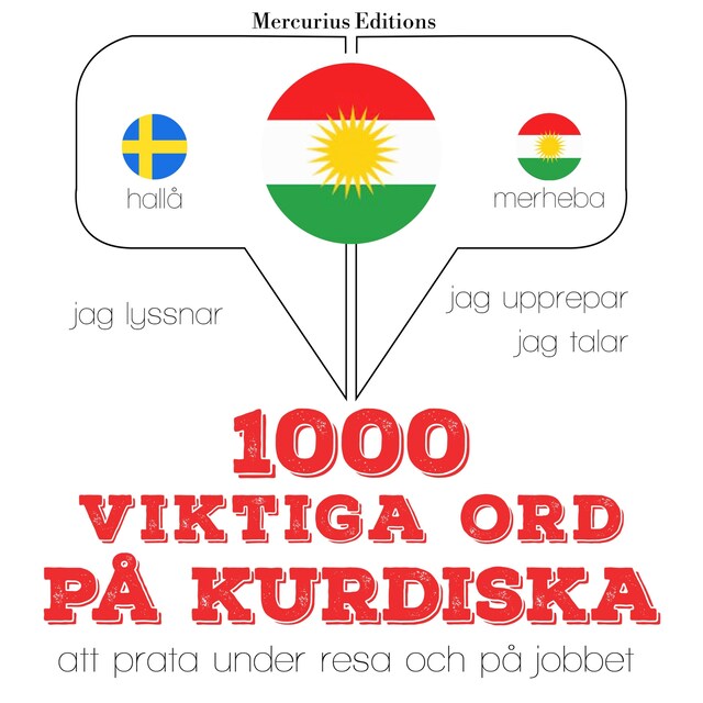 Portada de libro para 1000 viktiga ord på kurdiska
