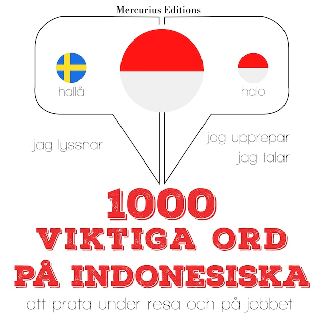 Portada de libro para 1000 viktiga ord på indonesiska