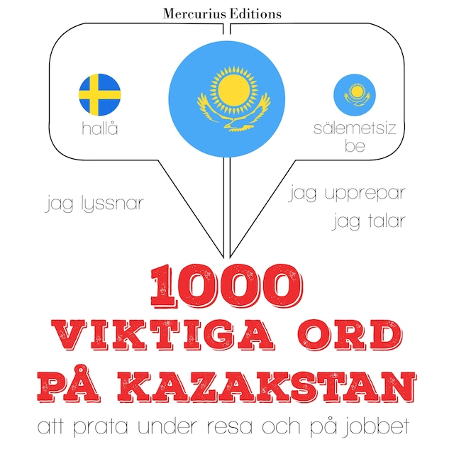 Book cover for 1000 viktiga ord på Kazakstan