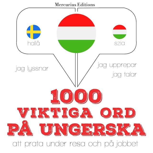Book cover for 1000 viktiga ord på ungerska