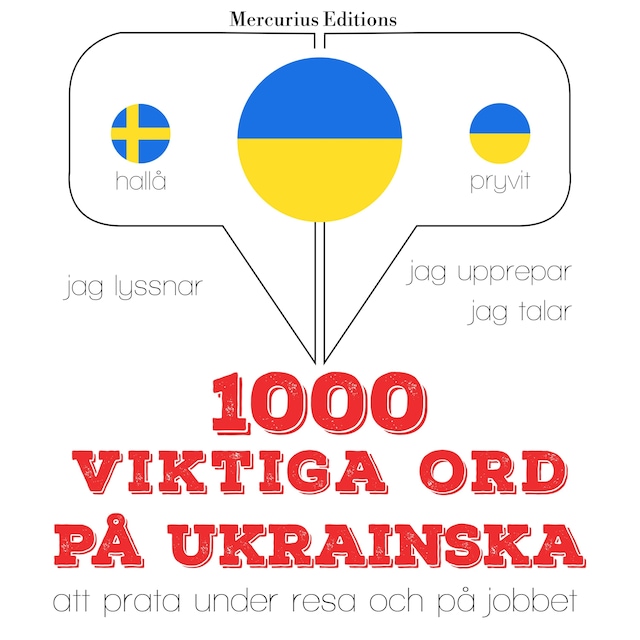 Copertina del libro per 1000 viktiga ord på ukrainska